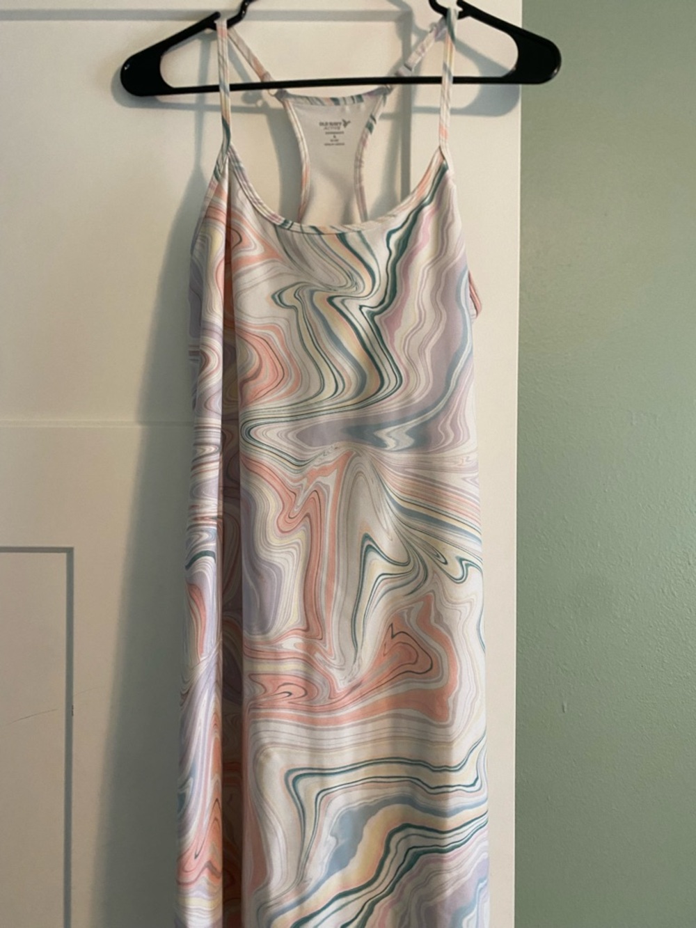 Old Navy Active Pastel Marble-Print Power Soft Dress